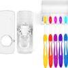 Dispensador Automático Pasta Dental Y Porta Cepillo - Imagen 5