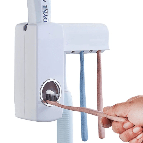 Dispensador Automático Pasta Dental Y Porta Cepillo - Imagen 4