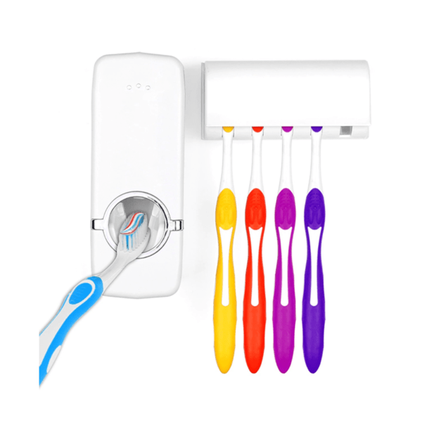 Dispensador Automático Pasta Dental Y Porta Cepillo - Imagen 3