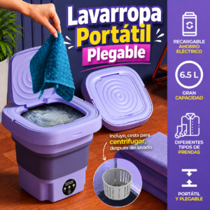 Lavarropa Portátil Plegable — Con Centrifugado