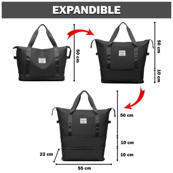 BOLSO PLEGABLE Y EXTENSIBLE MULTIFUNCIONAL - Imagen 4