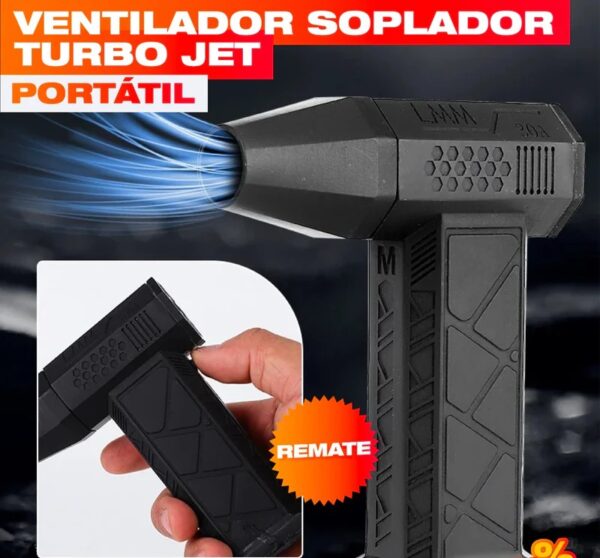 Soplador de Aire Turbo Portátil para Limpieza Rápida