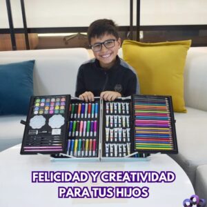 SET DE ARTE EN ALUMINIO145 PIEZAS (Con Fibrones Touch)