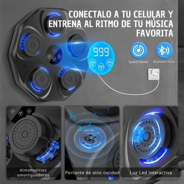 Máquina de Boxeo Musical Inteligente (Incluye Guantes) - Imagen 4