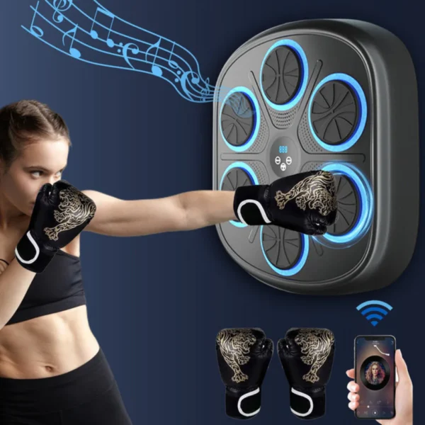Máquina de Boxeo Musical Inteligente (Incluye Guantes) - Imagen 5