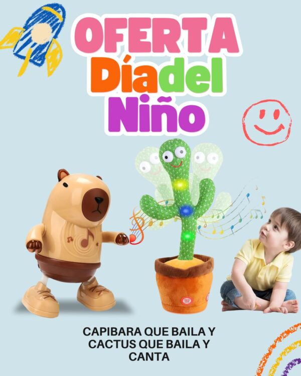 Combo Capibara + Cactus Bailarín OFERTA