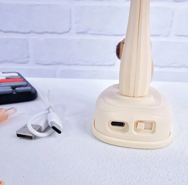 Lámpara Infantil Capibara Led Recargable Usb Diseño Hongo - Imagen 5