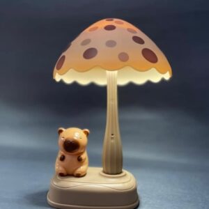 Lámpara Infantil Capibara Led Recargable Usb Diseño Hongo