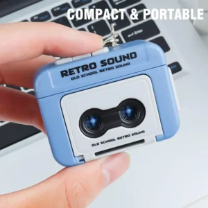 Llavero Grabadora Retro · Grabá tu Voz y Regalaló · Mini Cassette Vintage Funcional